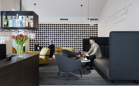 Die Lobbybar und das Atrium